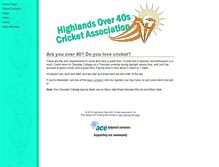 Tablet Screenshot of cricket.acenet.com.au